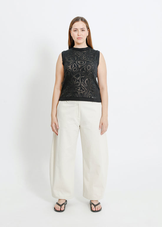 NANCY KNIT TANK / BLACK