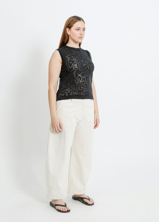 NANCY KNIT TANK / BLACK