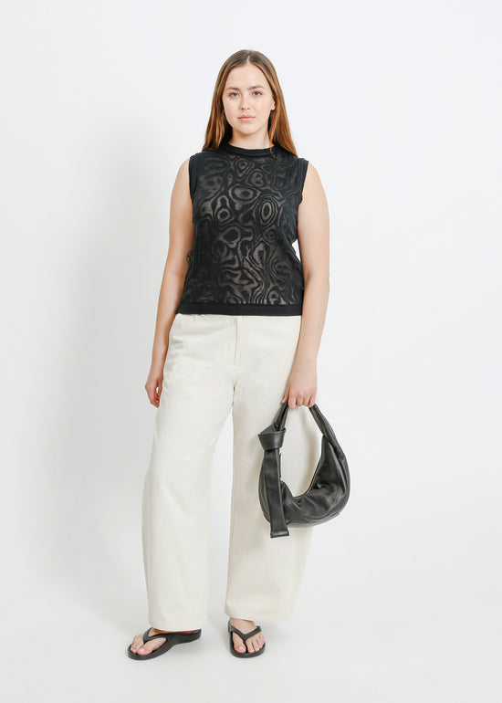 NANCY KNIT TANK / BLACK