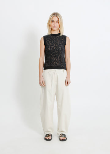NANCY KNIT TANK / BLACK