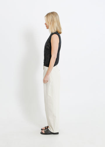 NANCY KNIT TANK / BLACK