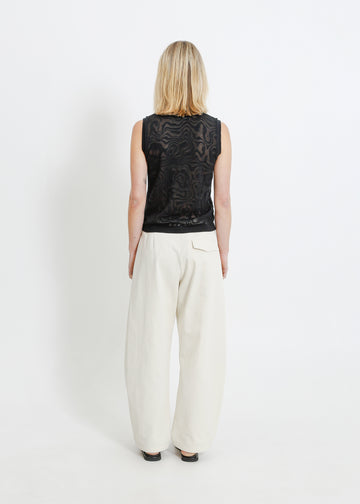 NANCY KNIT TANK / BLACK