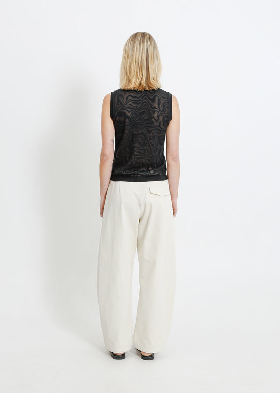 NANCY KNIT TANK / BLACK