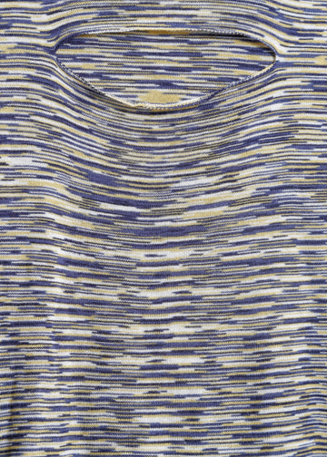 SANSA KNIT TOP / BLUE-YELLOW SPACE DYE