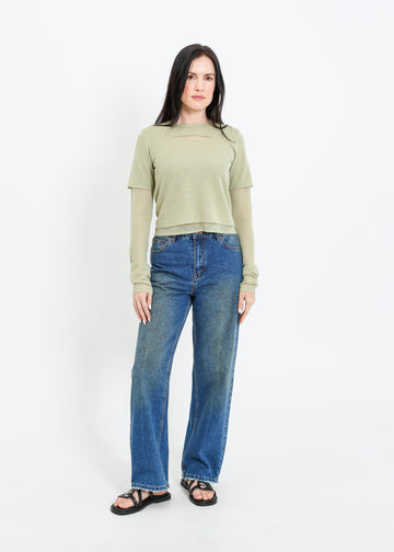 SANSA KNIT TOP / SAGE
