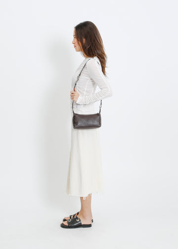 MALO LEATHER BAG / MAHOGANY
