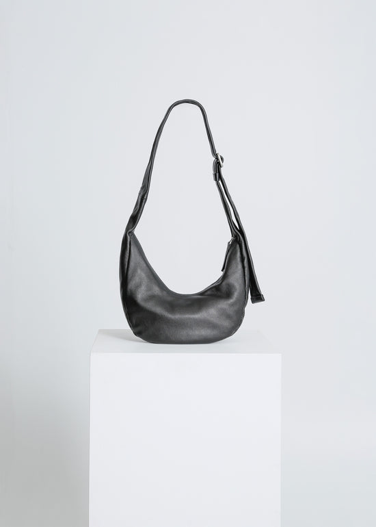 FRIEZE LEATHER BAG / BLACK