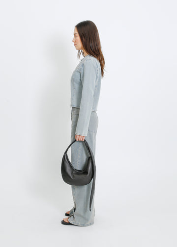 FRIEZE LEATHER BAG / BLACK
