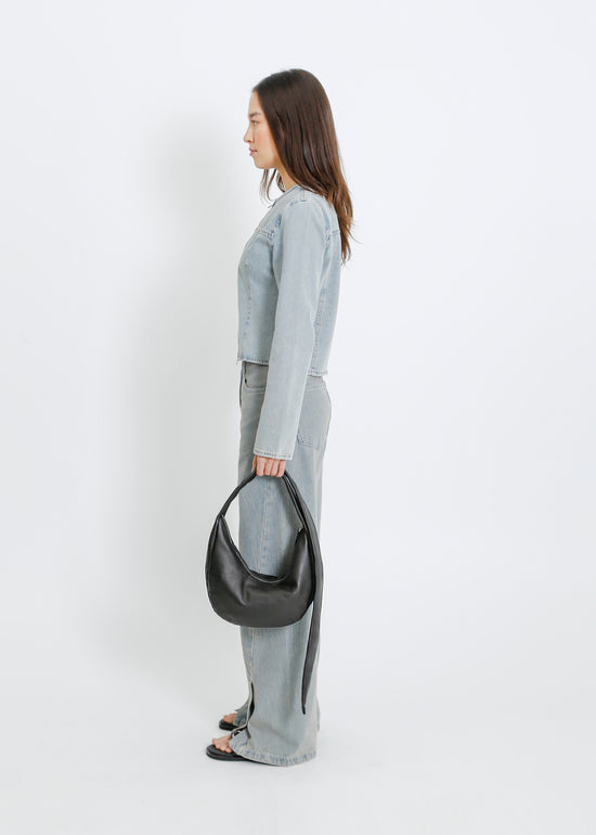 FRIEZE LEATHER BAG / BLACK