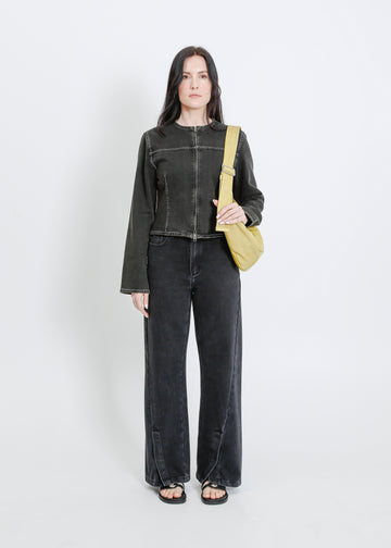 FRIEZE LEATHER BAG / DIJON