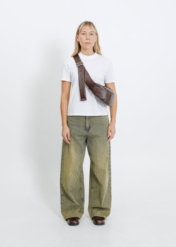 FRIEZE LEATHER BAG / MAHOGANY