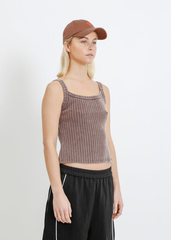 YUKI CAP / CHOCOLATE-POPPY