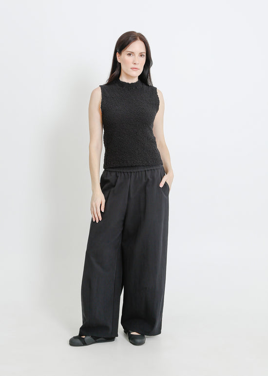 ARTIS PLEAT TOP / BLACK