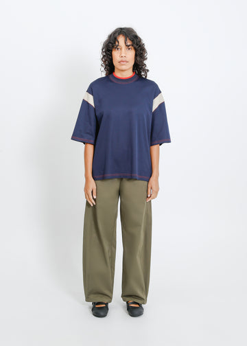 Cassio Oversize Tee / Navy-Fog