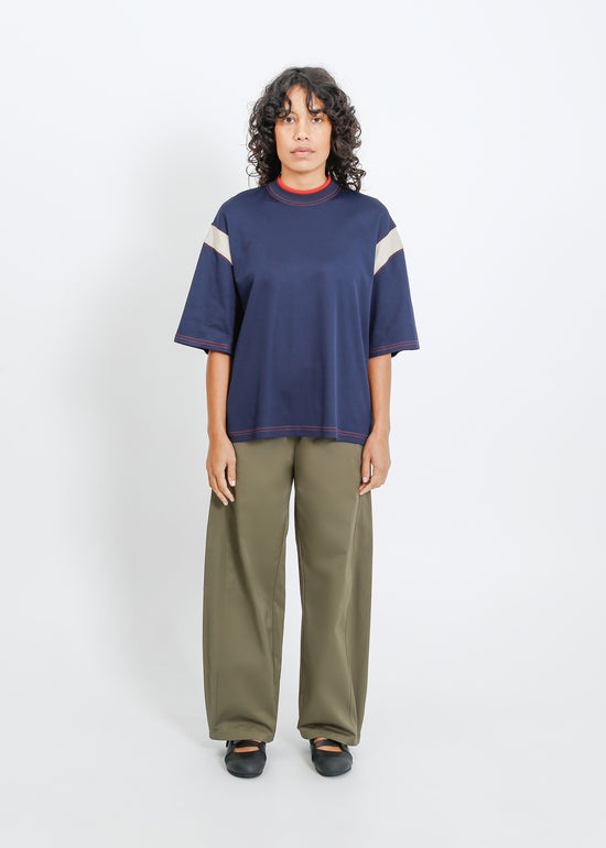 Cassio Oversize Tee / Navy-Fog