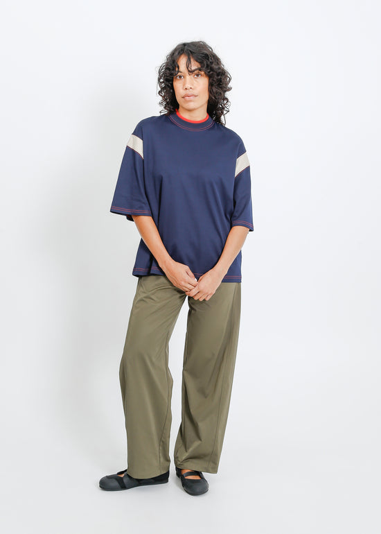 Cassio Oversize Tee / Navy-Fog