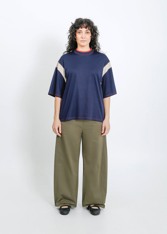 Cassio Oversize Tee / Navy-Fog