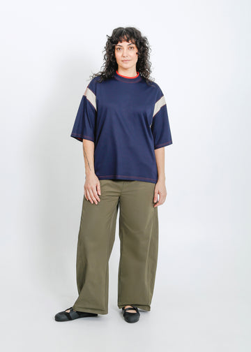 Cassio Oversize Tee / Navy-Fog
