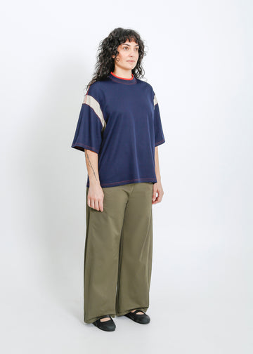 Cassio Oversize Tee / Navy-Fog