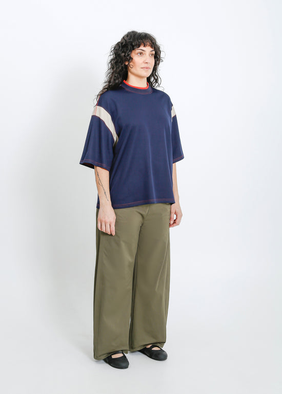 Cassio Oversize Tee / Navy-Fog
