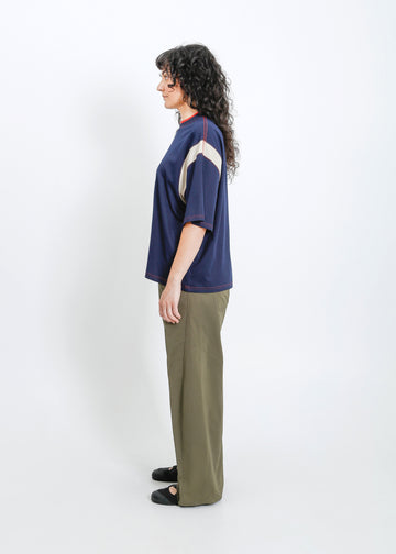 Cassio Oversize Tee / Navy-Fog