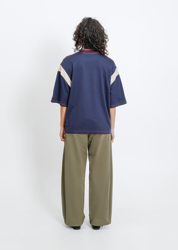 Cassio Oversize Tee / Navy-Fog