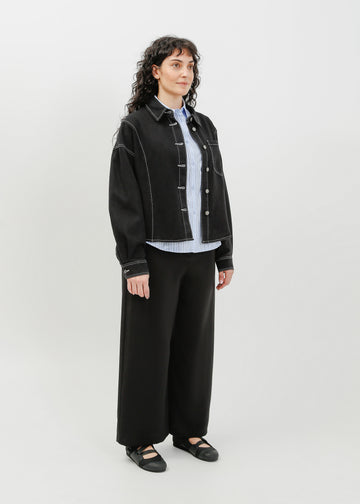 Ramona Denim Shirt / Washed Black