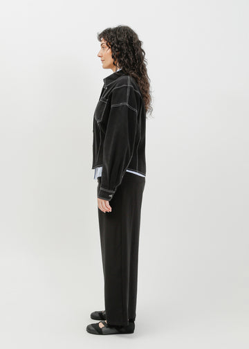 Ramona Denim Shirt / Washed Black