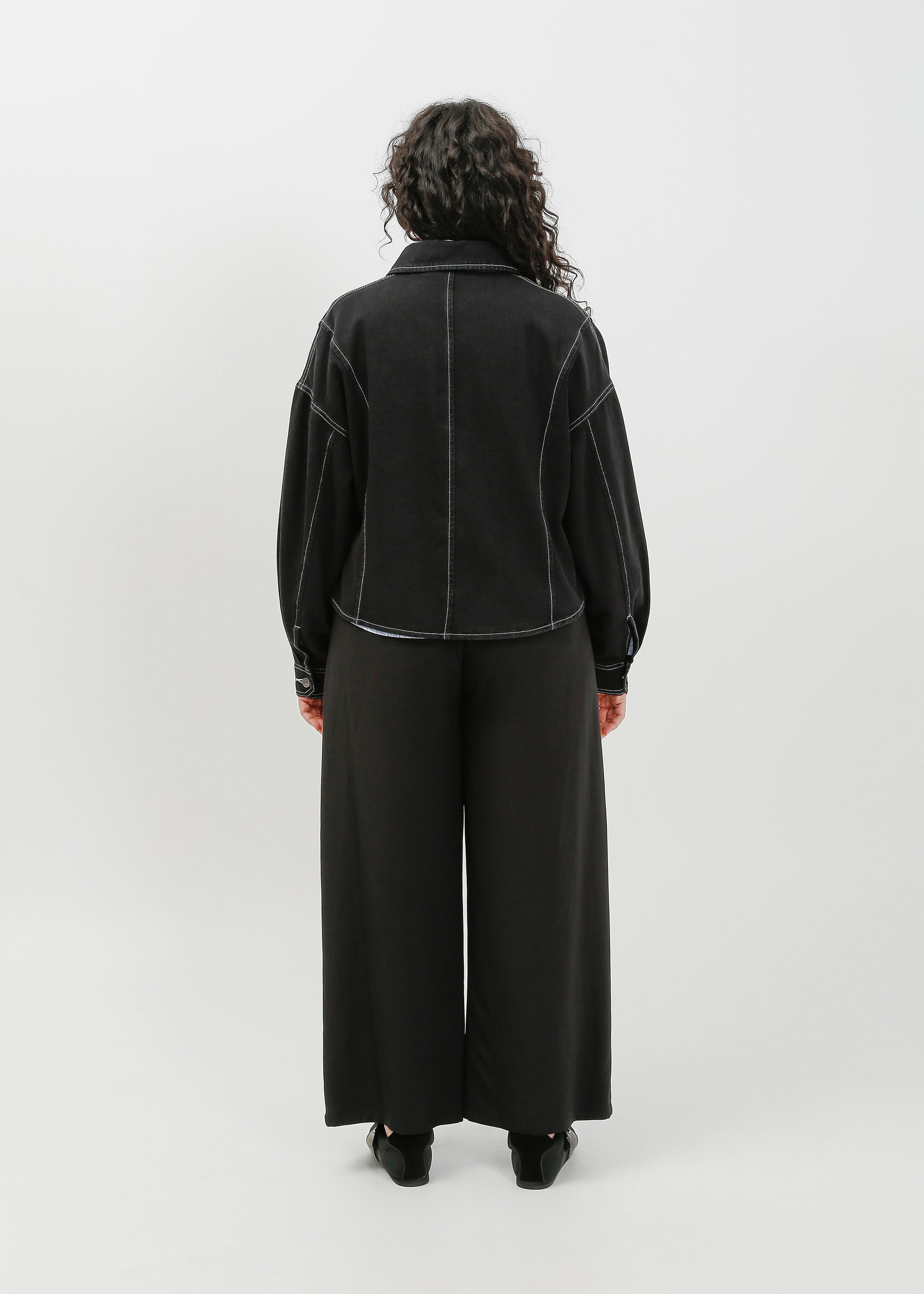 Ramona Denim Shirt / Washed Black - 
Washed Black (image 11)