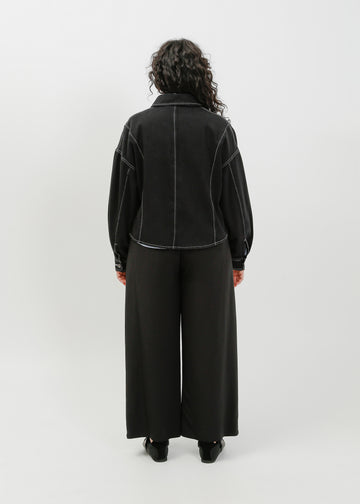 Ramona Denim Shirt / Washed Black