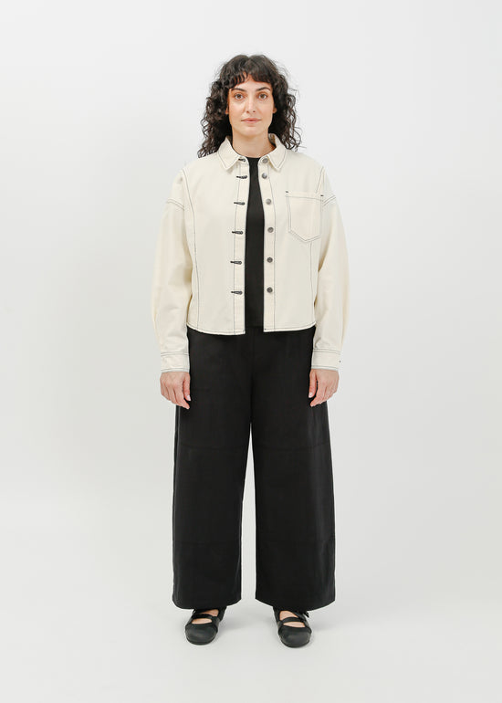 Ramona Denim Shirt / Cream