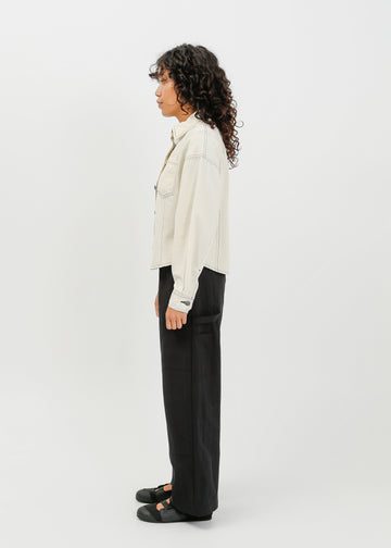 Ramona Denim Shirt / Cream