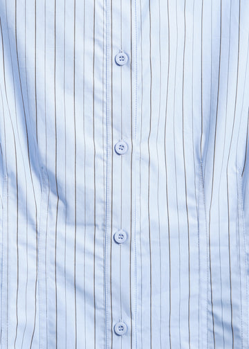 HANIYA SHIRT / BLUE-BEIGE