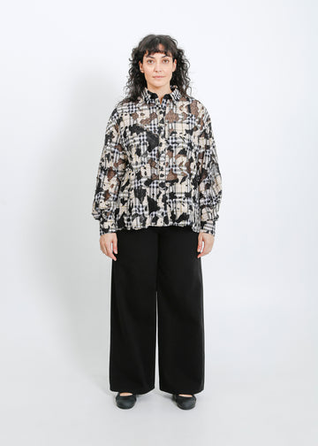 Satine Shirt / Moss-Black