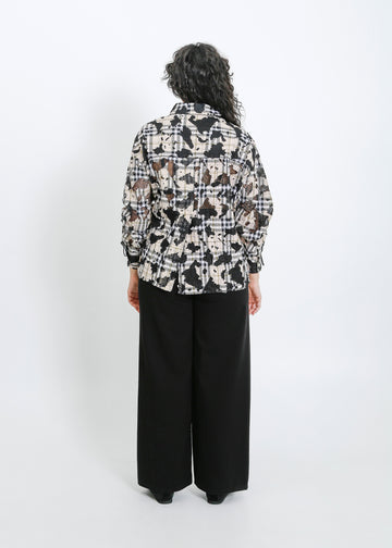 Satine Shirt / Moss-Black