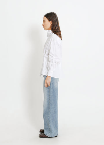 SATINE SHIRT / WHITE