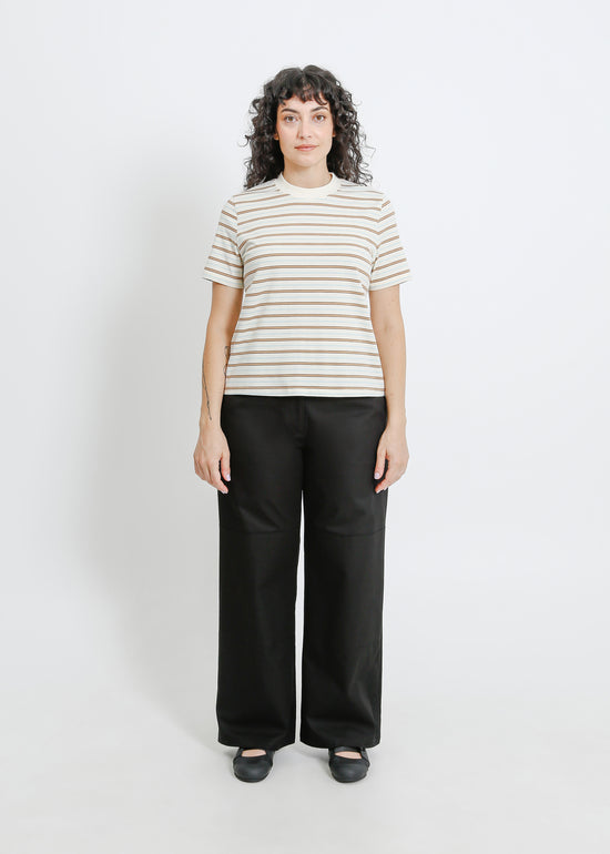 CANTO TEE / CREAM-BROWN-BLUE