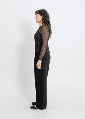Shaun Pleat Top / Onyx
