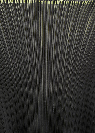 Winn Pleat Top / Black-Chartreuse