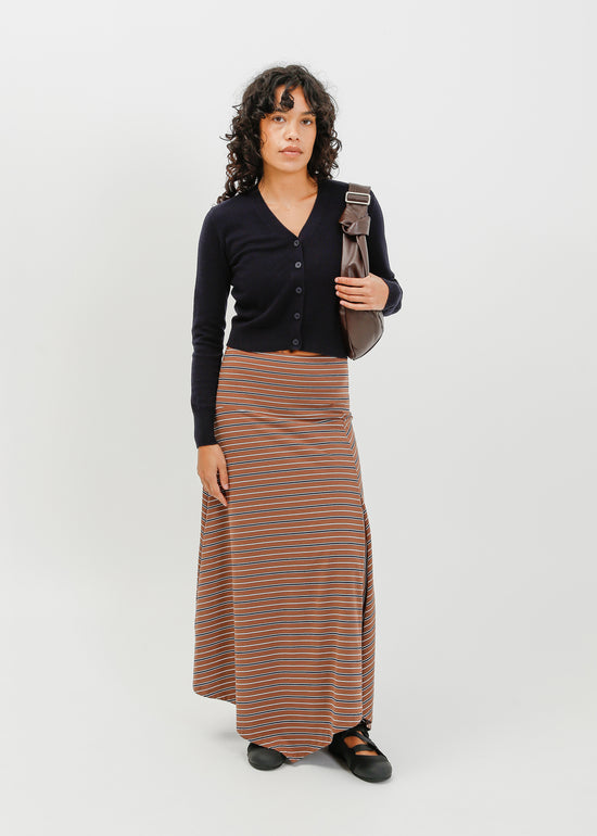 Smith Skirt / Brown-White-Navy