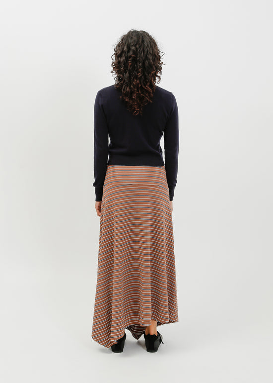Smith Skirt / Brown-White-Navy