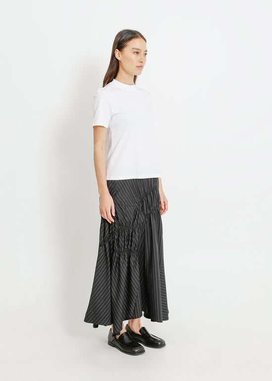 RAVEN SKIRT / BLACK-WHITE