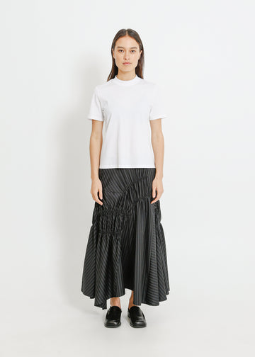 RAVEN SKIRT / BLACK-WHITE