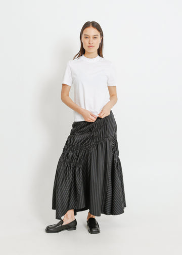 RAVEN SKIRT / BLACK-WHITE