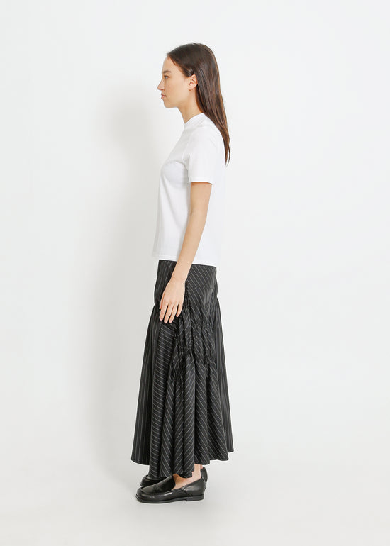 RAVEN SKIRT / BLACK-WHITE