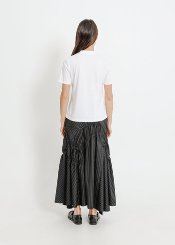 RAVEN SKIRT / BLACK-WHITE