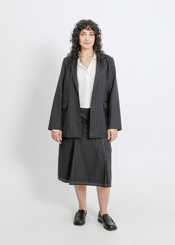 STEVIE SKIRT / BLACK-WHITE