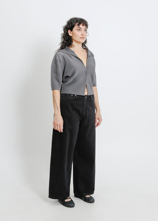 ZIA PLEAT BOLERO / GRAPHITE