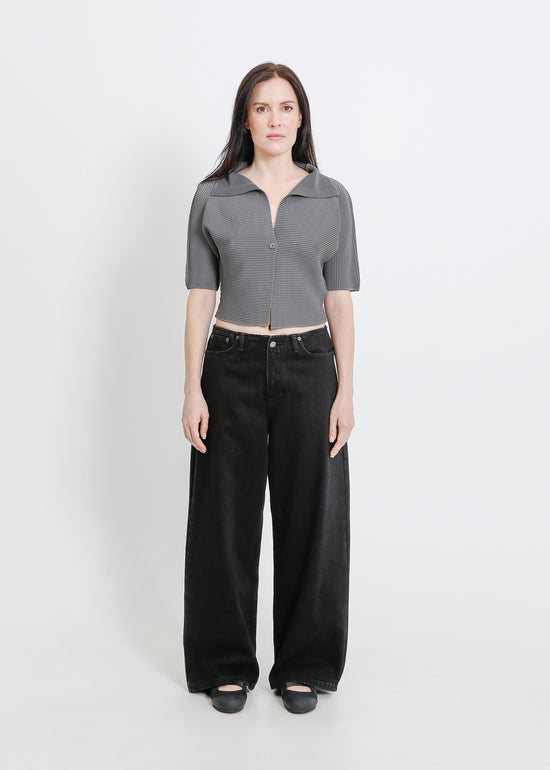 ZIA PLEAT BOLERO / GRAPHITE
