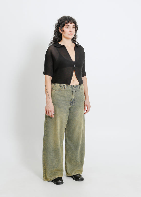 ZIA PLEAT BOLERO / ONYX